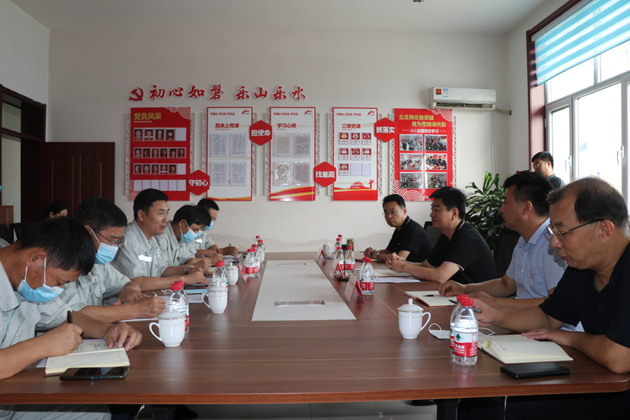 樂陵市委組織部部長張因忠指導(dǎo)樂陵公司黨支部開展組織生活會(huì)